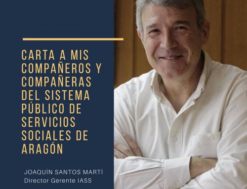 Un mensaje de Joaquín Santos Martí, Director Gerente del IASS